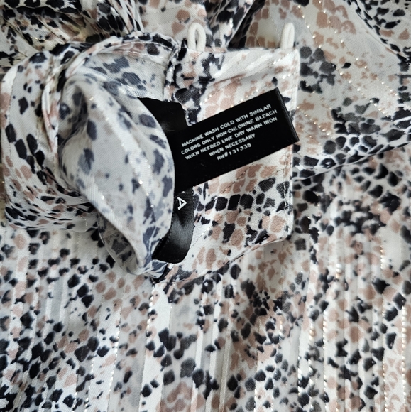 Aqua Animal Snake Print Blouse XS - Picture 2 of 7